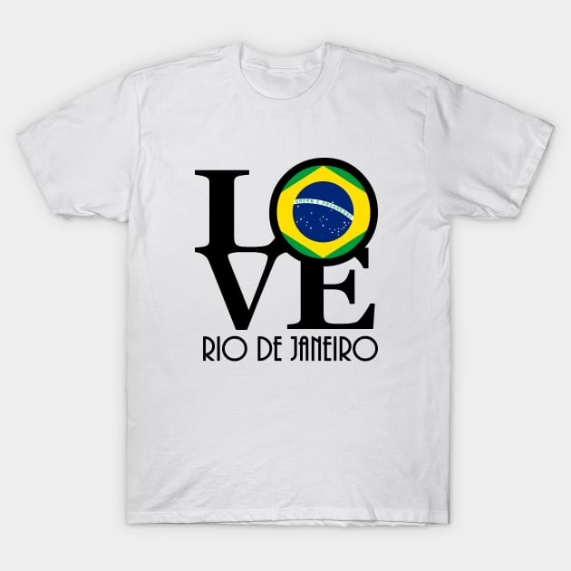 LOVE rio De Janeiro Brazil T-Shirt by Brazil